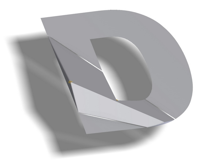 dreidimensionale Buchstaben Orientierung Toni Areal D-Folie Farbabdeckung